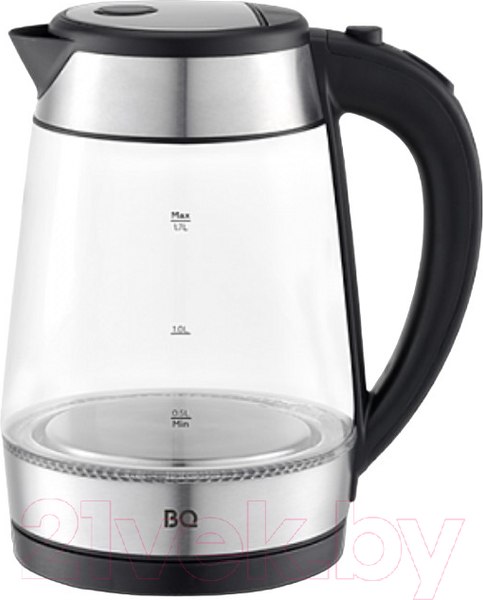 Изображение товара Электрочайник BQ KT1738G (черный/сталь)