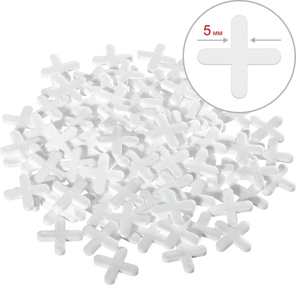 Изображение товара Крестики для укладки плитки Stayer 5мм / 3380-5 (100шт)