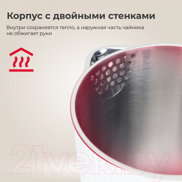 Изображение товара Электрочайник Evolution KP18172 (белый)