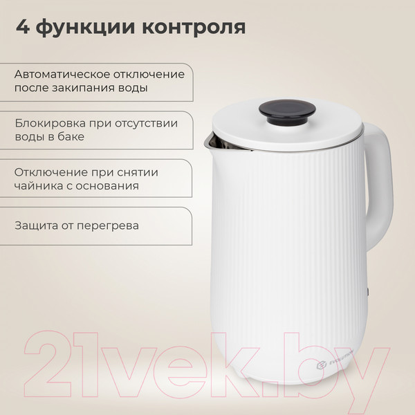 Изображение товара Электрочайник Evolution KP18172 (белый)