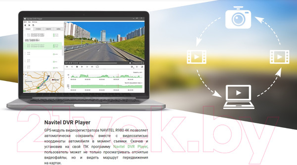 Изображение товара Автомобильный видеорегистратор Navitel R980 4K