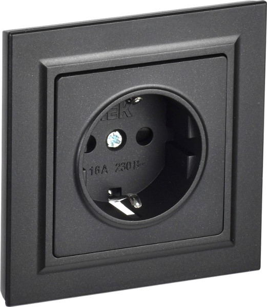 Изображение товара Розетка IEK Brite BR-R14-16-K02-F (черный)