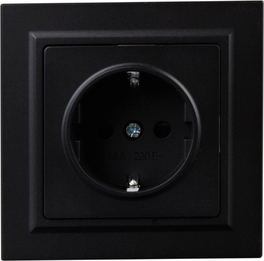 Изображение товара Розетка IEK Brite BR-R14-16-K02-F (черный)