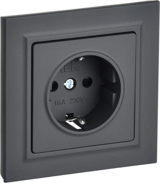 Изображение товара Розетка IEK Brite BR-R14-16-K53-F (графит)