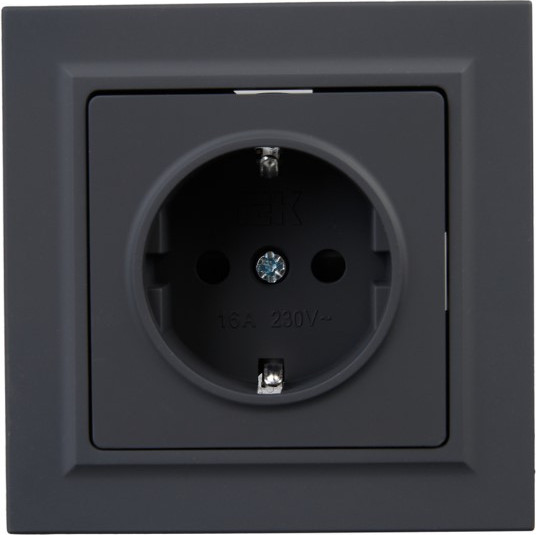 Изображение товара Розетка IEK Brite BR-R14-16-K53-F (графит)