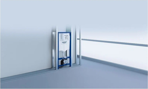 Изображение товара Инсталляция для унитаза GROHE Solido 38811KF0 (с кнопкой, черный матовый)