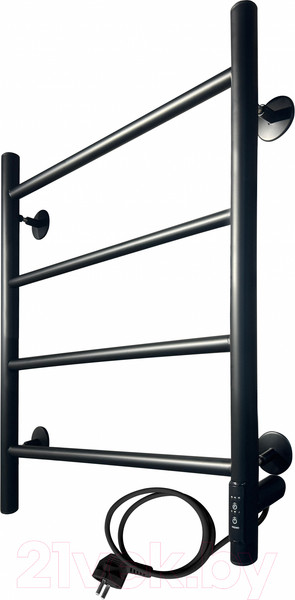 Изображение товара Полотенцесушитель электрический Ростела Виктория 50x60/4 (с диммером, правый Ral 9005)