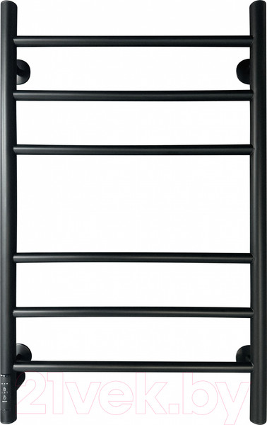 Изображение товара Полотенцесушитель электрический Ростела Свирель V 50x80/6 (с диммером, левый Ral 9005)