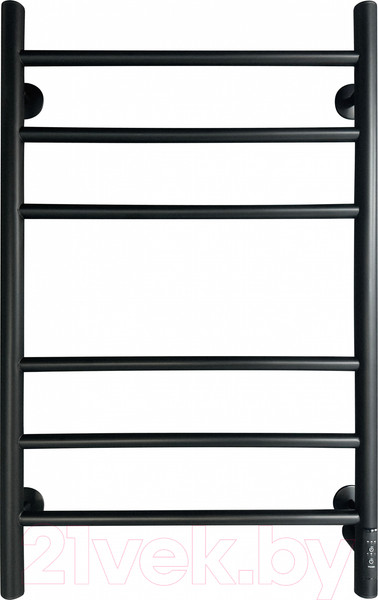 Изображение товара Полотенцесушитель электрический Ростела Свирель V 50x80/6 (с диммером, правый Ral 9005)