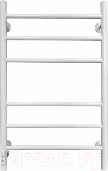 Изображение товара Полотенцесушитель электрический Ростела Свирель V 50x80/6 (с диммером, левый Ral 9016)