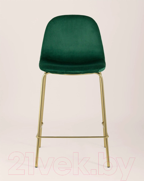 Изображение товара Стул барный Stool Group Валенсия SN полубарный / OS-001CB HLR-56 (велюр зеленый/золотые ножки)
