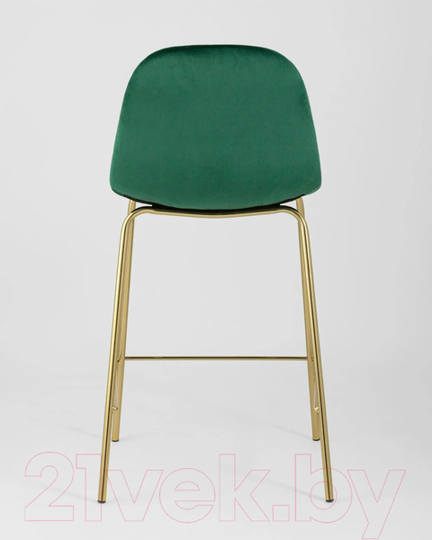 Изображение товара Стул барный Stool Group Валенсия SN полубарный / OS-001CB HLR-56 (велюр зеленый/золотые ножки)