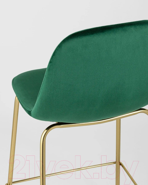 Изображение товара Стул барный Stool Group Валенсия SN полубарный / OS-001CB HLR-56 (велюр зеленый/золотые ножки)