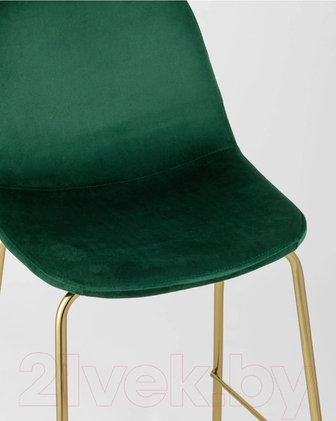 Изображение товара Стул барный Stool Group Валенсия SN полубарный / OS-001CB HLR-56 (велюр зеленый/золотые ножки)