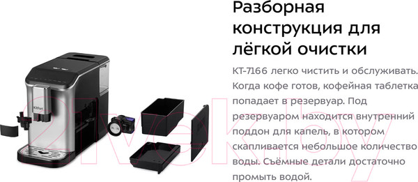 Изображение товара Кофемашина Kitfort KT-7166