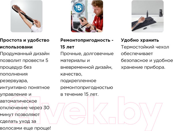 Изображение товара Расческа-выпрямитель Rowenta CF9940F0