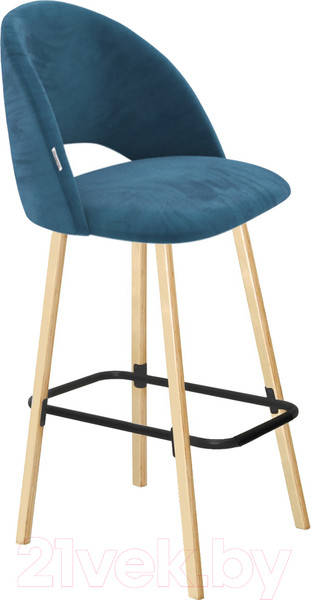 Изображение товара Стул барный Sheffilton SHT-ST34/S94 (тихий океан/прозрачный лак/черный)