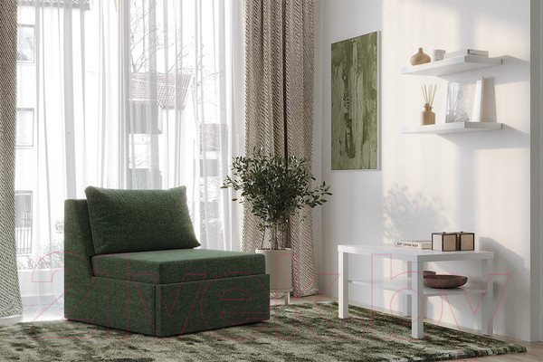 Изображение товара Кресло-кровать Mio Tesoro Такка Fotel 80 Z/F Malmo 37 (Dark Green)