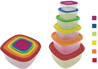 Изображение товара Набор контейнеров для хранения Miniso Rainbow Series / 5310 (6шт)