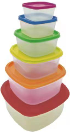 Изображение товара Набор контейнеров для хранения Miniso Rainbow Series / 5310 (6шт)