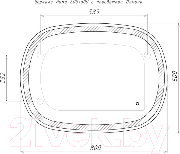 Изображение товара Зеркало Домино Лима 80 GL7063Z