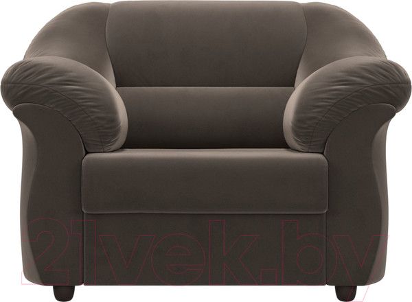 Изображение товара Кресло мягкое Лига Диванов Карнелла / 109606 (велюр коричневый)