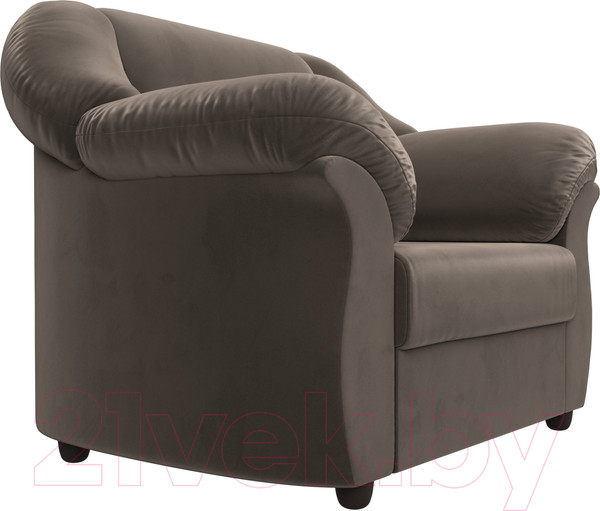 Изображение товара Кресло мягкое Лига Диванов Карнелла / 109606 (велюр коричневый)