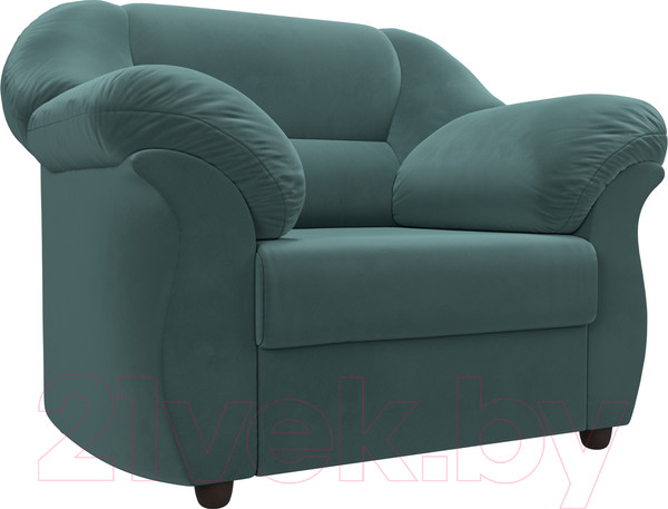 Изображение товара Кресло мягкое Лига Диванов Карнелла / 109607 (велюр бирюзовый)