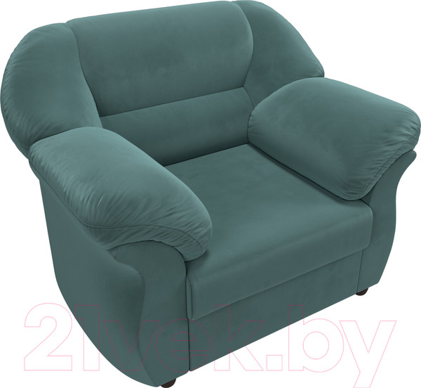 Изображение товара Кресло мягкое Лига Диванов Карнелла / 109607 (велюр бирюзовый)
