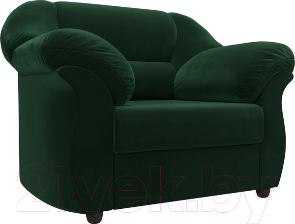 Изображение товара Кресло мягкое Лига Диванов Карнелла / 109608 (велюр зеленый)