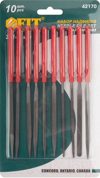 Изображение товара Набор надфилей FIT ПВХ ручка / 42170 (10шт)