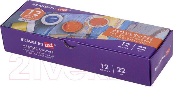 Изображение товара Акриловые краски Brauberg Art Debut / 192298 (12шт)