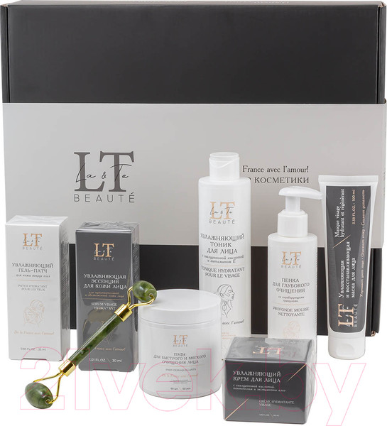 Изображение товара Набор косметики для лица La and Te beaute LT2 Эссенция+Тоник+Маска+Крем+Патчи+Пенка+Пэды+Массажер