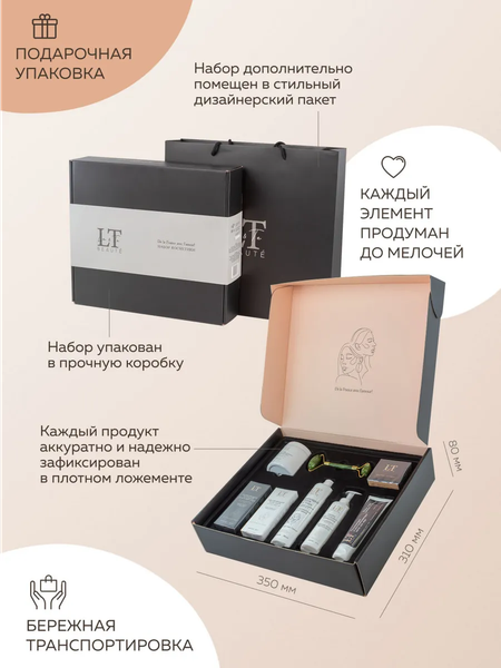 Изображение товара Набор косметики для лица La and Te beaute LT5 Крем для лица+Маска+Пенка+Тоник+Бальзам+Роллик (53005)