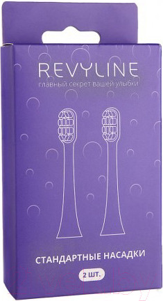 Изображение товара Набор насадок для зубной щетки Revyline RL 070 / 7315 (2шт, фиолетовый)