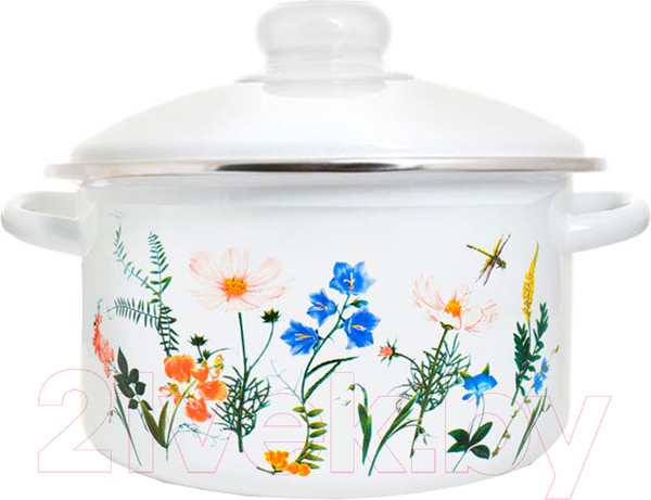 Изображение товара Кастрюля ЭСТЕТ Луговые цветы / ЭТ-75265/4