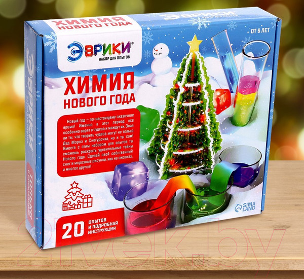 Изображение товара Набор для опытов Эврики Химия Нового Года / 7752095