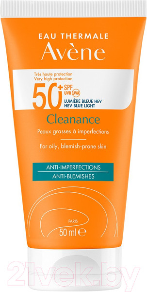 Изображение товара Крем солнцезащитный Avene Cleanance Флюид для проблемной кожи SPF 50+ (50мл)