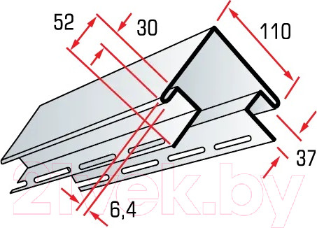 Изображение товара Угол для сайдинга Альта-профиль Наружный Т-12 (3м, бежевый)