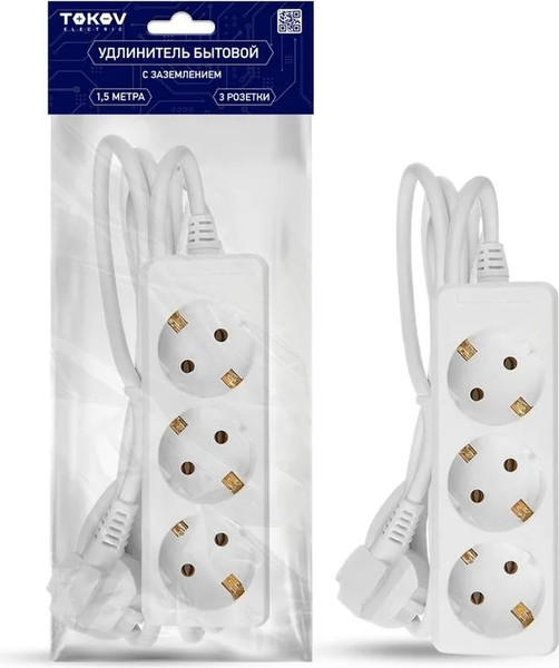 Изображение товара Удлинитель Tokov Electric TKE-C01-BU3-1.5-075-Z