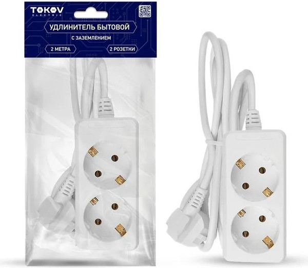 Изображение товара Удлинитель Tokov Electric TKE-C01-BU2-2-1-Z
