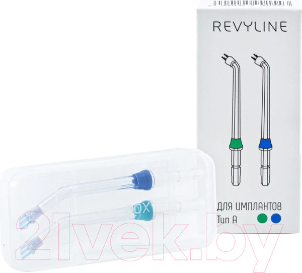 Изображение товара Набор насадок для ирригатора Revyline RL 100/300/400/500/600/700/800/900 Тип А / 4343 (2шт)