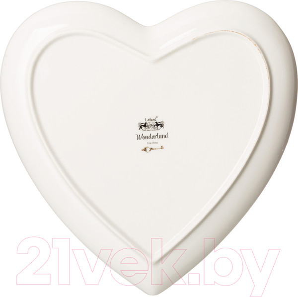 Изображение товара Тарелка столовая обеденная Lefard Wonderland Сердце / 590-537