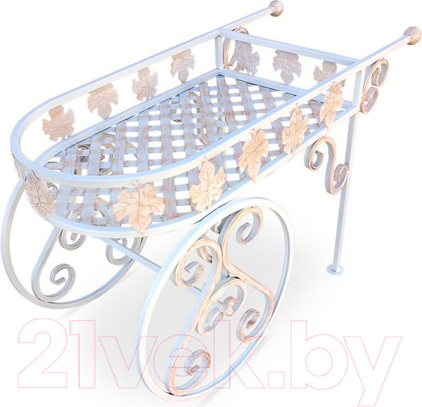 Изображение товара Телега декоративная для сада СтальСнабДизайн Марсель