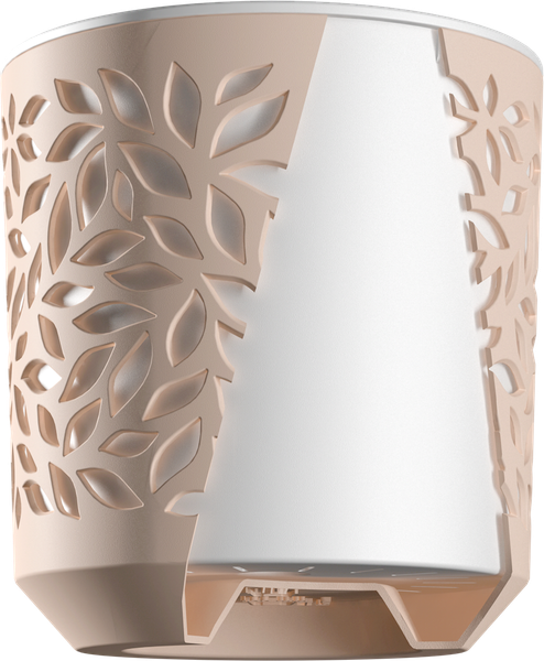 Изображение товара Кашпо La Decoro Leaves / КШ-9585 (пудровый/белый)