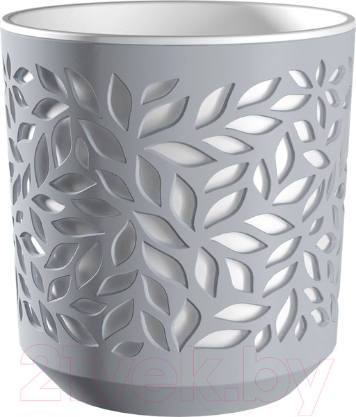 Изображение товара Кашпо La Decoro Leaves / КШ-9576 (серый/белый)