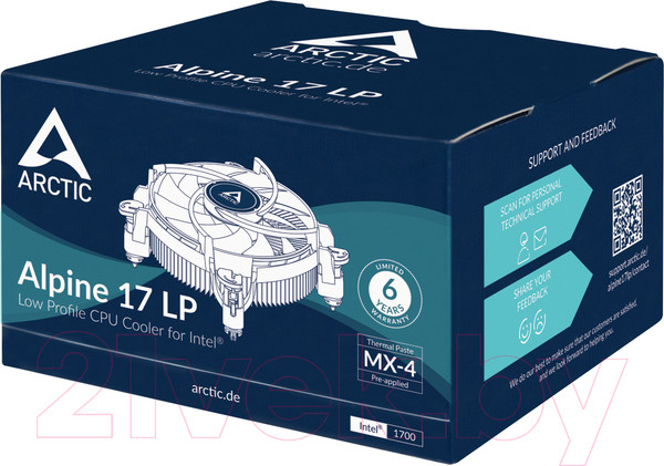 Изображение товара Кулер для процессора Arctic Cooling Alpine 17 LP (ACALP00042A)