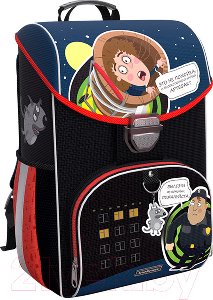 Изображение товара Школьный рюкзак Erich Krause ErgoLine 15L Приключения Пети и Волка. Погоня / 60090