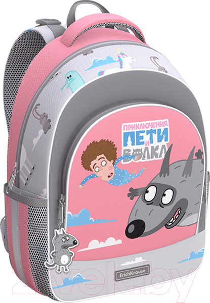 Изображение товара Школьный рюкзак Erich Krause ErgoLine 15L Приключения Пети и Волка. Полет / 60098
