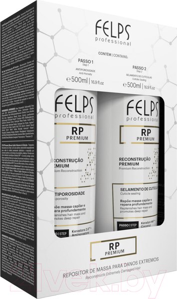 Изображение товара Маска для волос Felps Color RP Reconstruction Premium Kit Duo Холодное восстановление (2x500мл)
